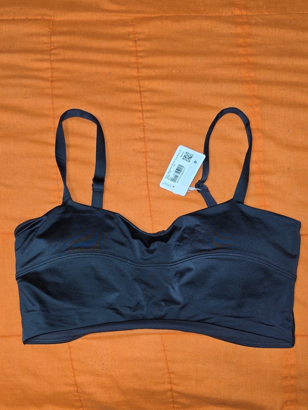Lululemon Satin Spahgetti Strap Yoga Bra C/D! Black, Nwts Sz 10
